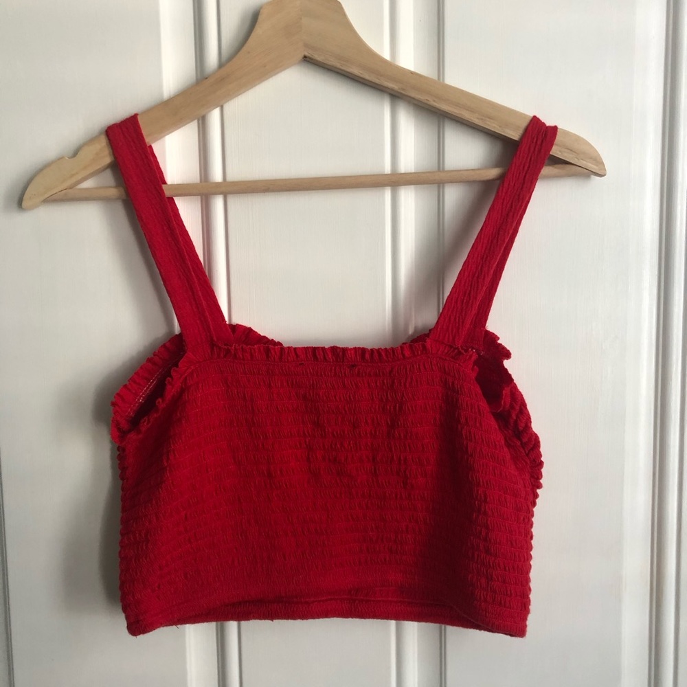 Red Crop Tank M